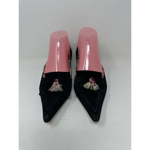 Paul Smith   suede  small hill  Shoes Black   Size  EU 38  pointy  elegant - Picture 10 of 15